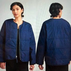 Everlane The Quilted Cotton Liner Women’s Jacket, Size L NWT